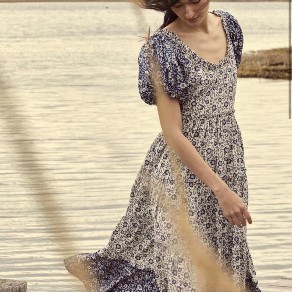 Doen Simonetta Dress - M - Jessamine Calico Patchwork print